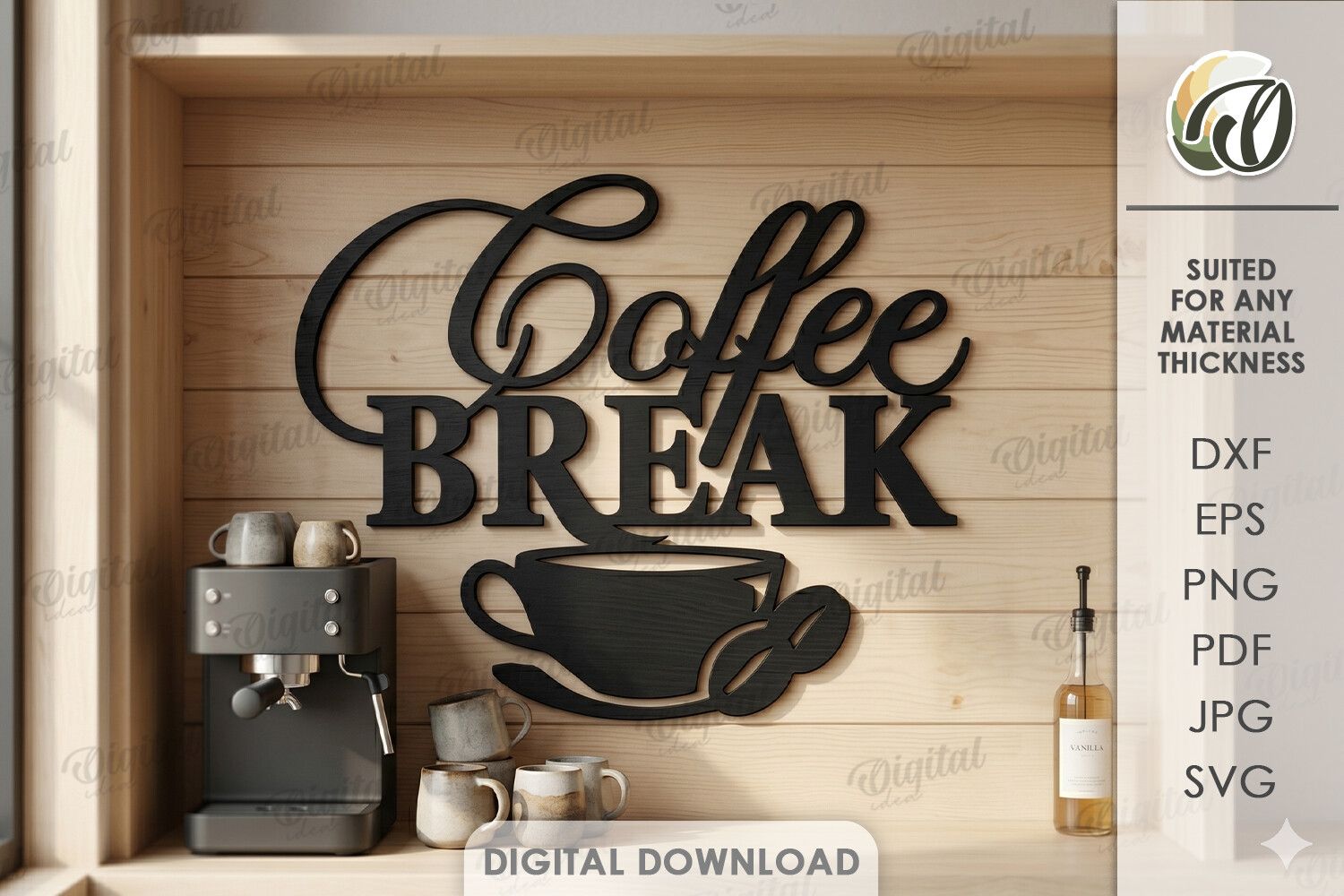 Drink Station Sign Laser Cut