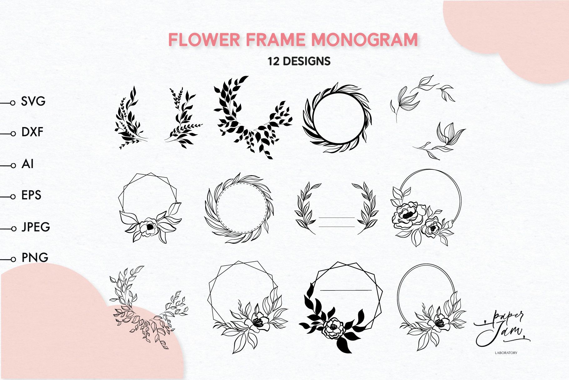Family Monogram Svg