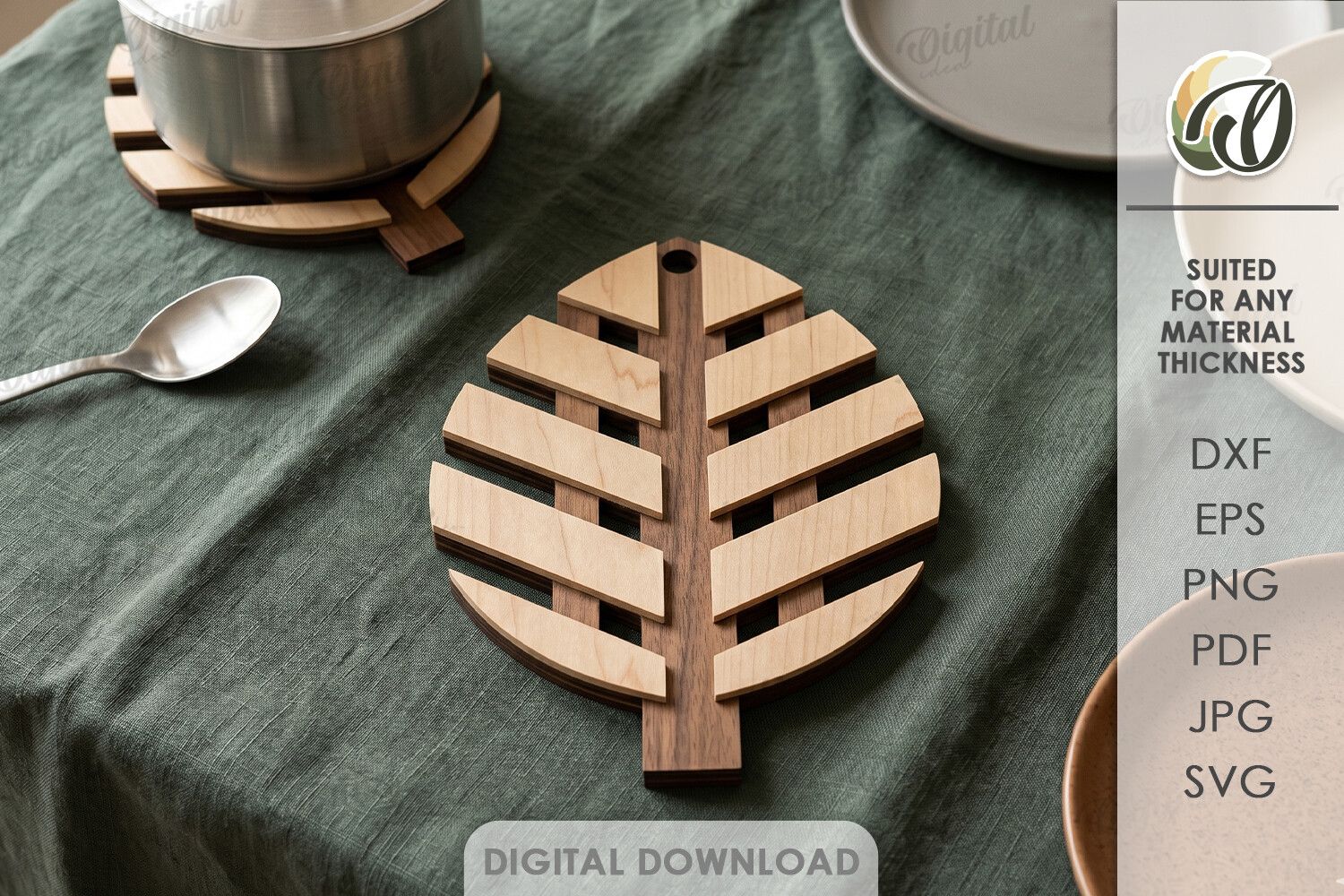 3D Hot Pad Laser Cut