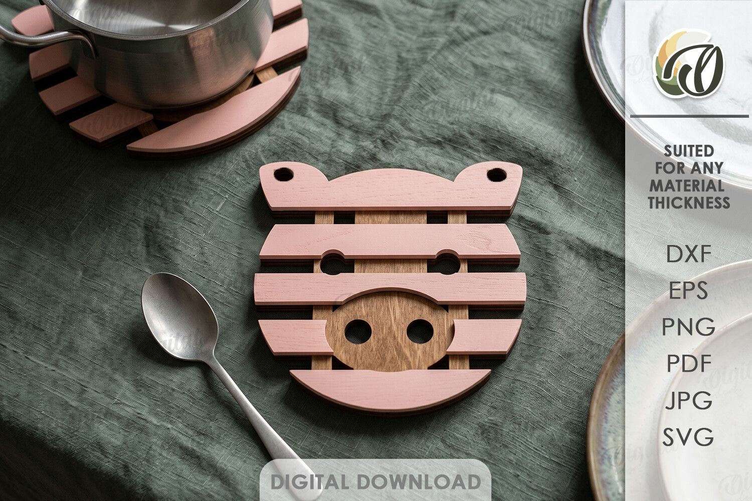 3D Hot Pad Laser Cut